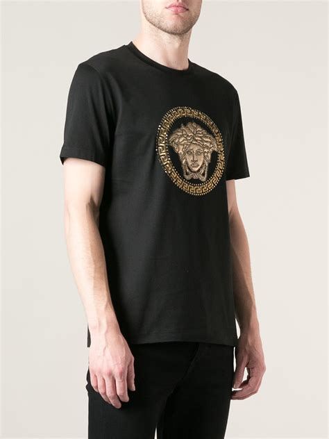 men factory direct versace collection medusa print t shirt|VERSACE.